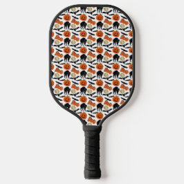 Palas De Pickleball Halloween Boo Bats Calabaza De Gatos Y Dibujo De L