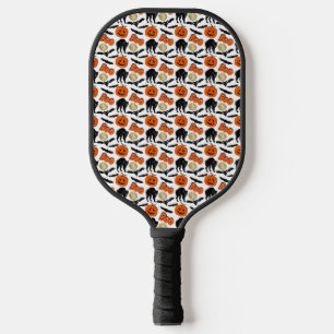 Palas De Pickleball Halloween Boo Bats Calabaza De Gatos Y Dibujo De L