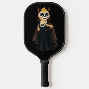 Palas De Pickleball Halloween con Calabaza para los amantes de los gat