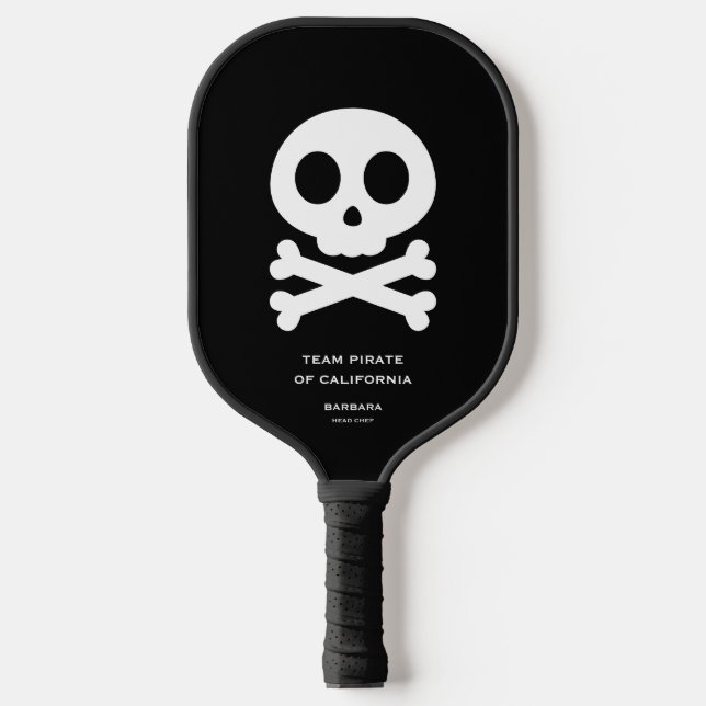 Palas De Pickleball Halloween de la familia Skull Bones Pickleball Tea (Anverso)