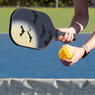 Palas De Pickleball Halloween Luna Completa Con Bats