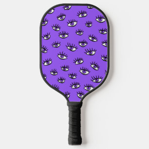 Palas De Pickleball Halloween púrpura de los ojos malvados