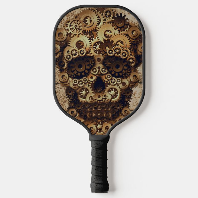 Palas De Pickleball Halloween Steampunk Skull Pickleball (Anverso)