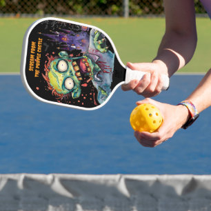 Palas De Pickleball Halloween, Zombie,Grito Del Castillo Púrpura ,