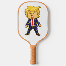 Palas De Pickleball Happy Trump Lapel Pin Meme Angry Trump Pop Art