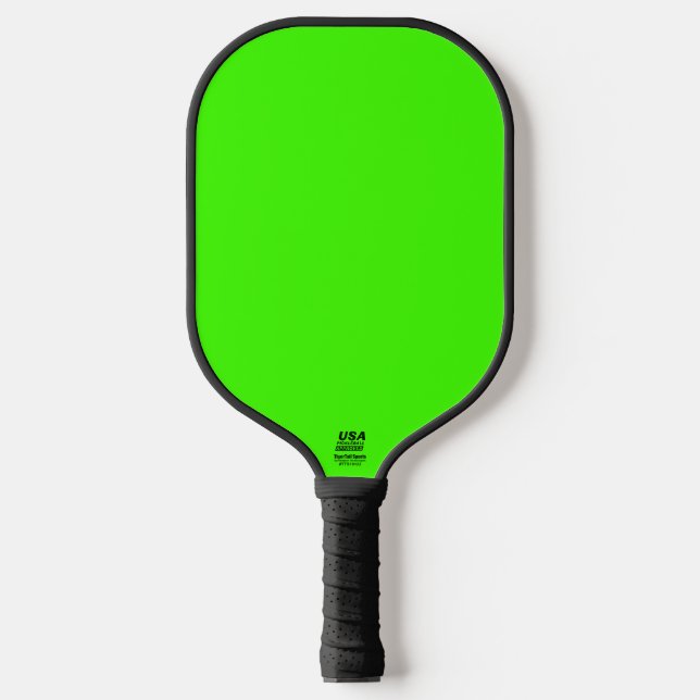 Palas De Pickleball Harlequin Neon Color sólido verde (Anverso)