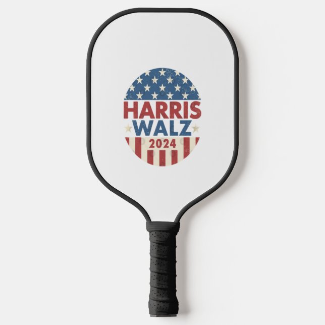 PALAS DE PICKLEBALL HARRIS WALZ 24 DEMOCRACIA 2024 (Anverso)
