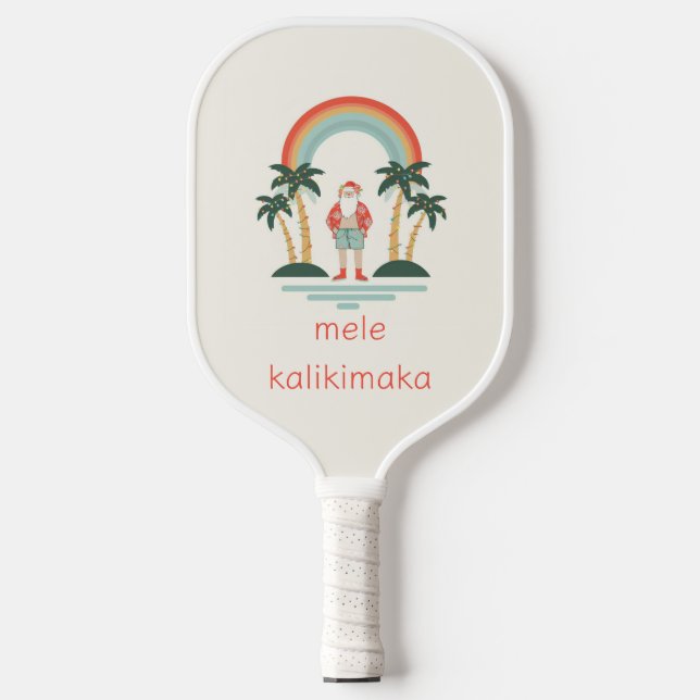 Palas De Pickleball Hawaiano/Arcoíris/Palmeras Santa (Anverso)