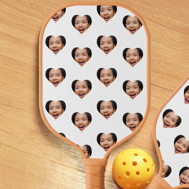 Palas De Pickleball Heart Photo Funny Gag Gift Valentine's Day White (Heart Photo Funny Gag Gift Valentine's Day White Pickleball Paddle
)