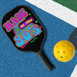 Palas De Pickleball Hecha en la remo de bolas de neón de los años 80