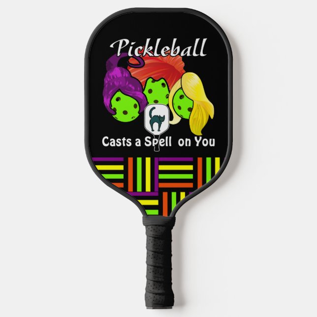 Palas De Pickleball Hermana de las pelotas ve a Halloween (Anverso)