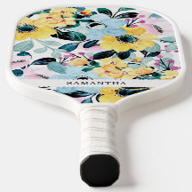 Hermosa floración azul y amarilla