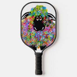 Palas De Pickleball Hermosa Oveja Arcoiris De La Familia