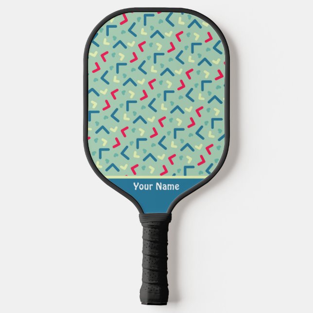 Palas De Pickleball Hermosa paleta azul moderno Pro Pickleball (Reverso )