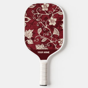 Palas De Pickleball Hermosa paleta marrón Pro Floral Pickleball
