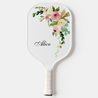 Palas De Pickleball Hermosa Personalizado Floral Paddle