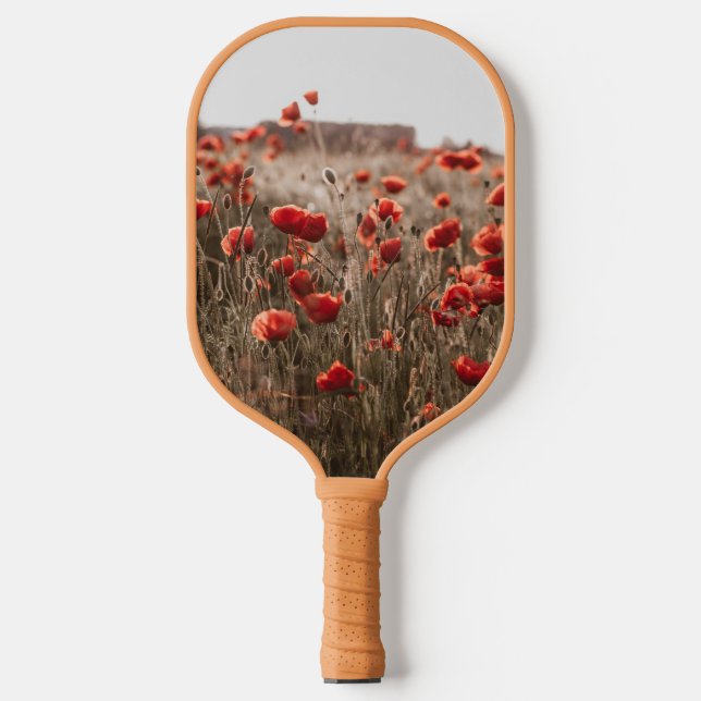Palas De Pickleball hermosas flores de amapola (Anverso)