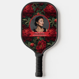 Palas De Pickleball Hermosas Peonías Botánicas Acento Floral Cumpleaño