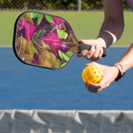 Palas De Pickleball Hermoso patrón de hojas otoño