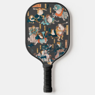 Palas De Pickleball Héroe del anime ukiyo-e de Frog Woodblock japonés