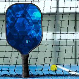 Palas De Pickleball Hexágono abstracto genial de ciencia ficción con m
