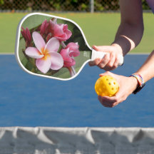 Hibiscus and Plumeria Pickleball Racket