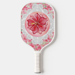 Palas De Pickleball Hibiscus & lace RED