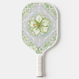 Palas De Pickleball Hibiscus & lace WHITE