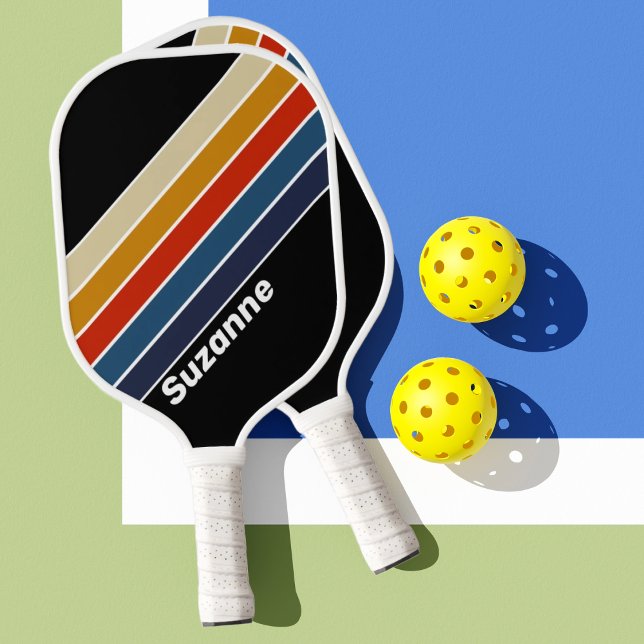 Palas De Pickleball Hielo Retro Arcoíris con Nombre (Subido por el creador)