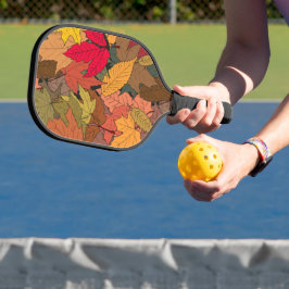 Palas De Pickleball Hojas de otoño coloridas