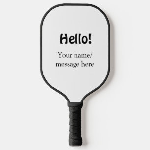 Palas De Pickleball Hola agregar mensaje de nombre simple mínimo tem d