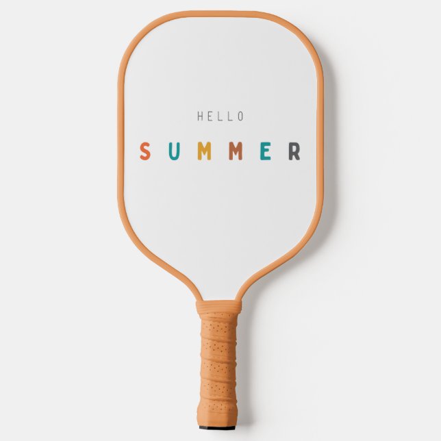 Palas De Pickleball hola verano Pickleball Paddle moderno (Reverso )