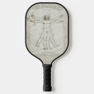 Palas De Pickleball Hombre de Vitruvio de Leonardo da Vinci