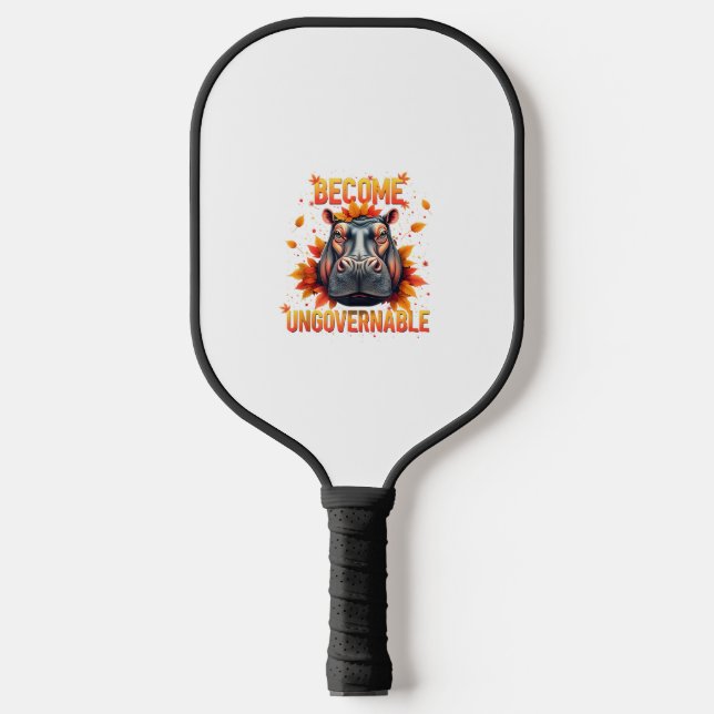 Palas De Pickleball Hombres Ingeniosos e Indigentes Hippo Moo Deng (Anverso)