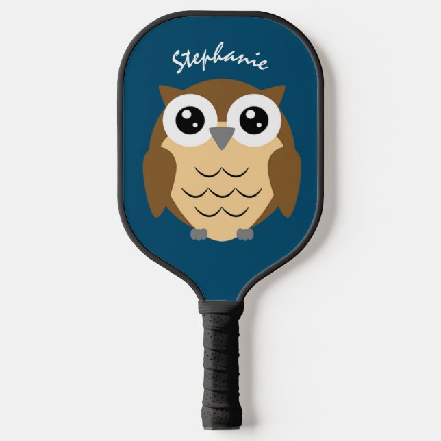 Palas De Pickleball Hoot Owl Design Pickleball Paddle (Anverso)