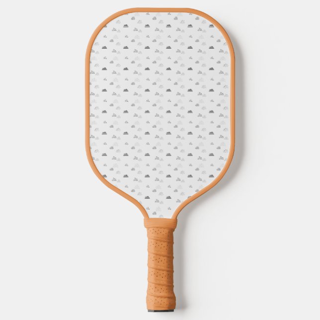 Palas De Pickleball Horizontal, gris medio (Anverso)