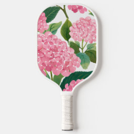 Palas De Pickleball Hortensia Rosa Acuarela Floral Costera