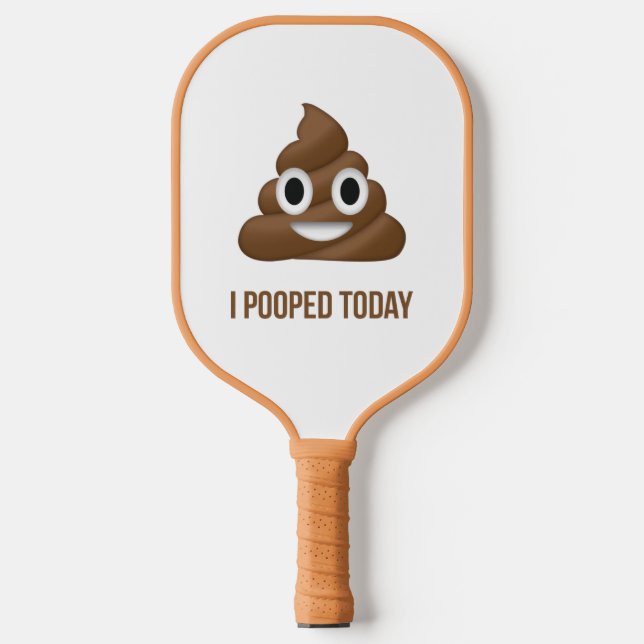 Palas De Pickleball Hoy me uní a la Emoji Poo (Anverso)