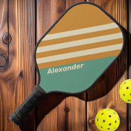 Palas De Pickleball Huellas deportivas vintage con nombre