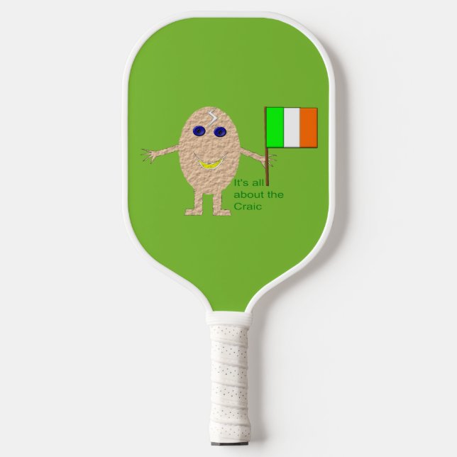 Palas De Pickleball Huevo irlandés patriótico (Anverso)