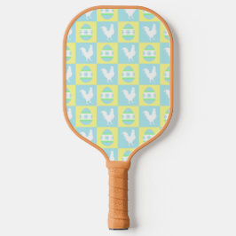 Palas De Pickleball Huevos de gallo de patrón de tablero de chequeo de