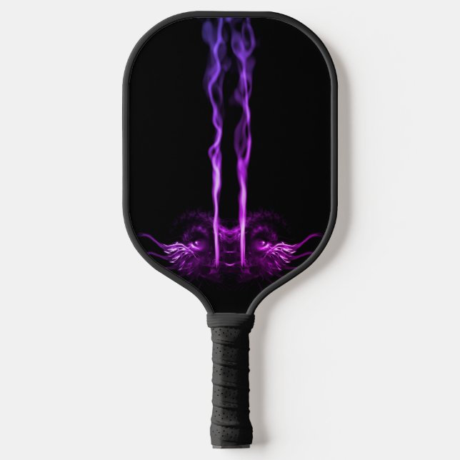Palas De Pickleball Humo de dragón negro y morado (Anverso)