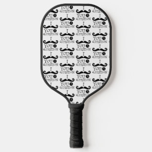 Palas De Pickleball Humor de bigote negro