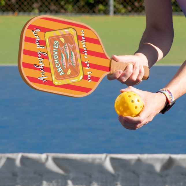 Palas De Pickleball Humorous fun quirky Pickleball Paddle (in situ)