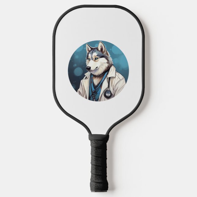 Palas De Pickleball Husky Dog Médica (Anverso)
