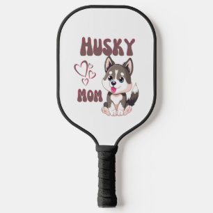 Palas De Pickleball Husky Dog Mom Kawaii Puppy Cute Gracioso diseño
