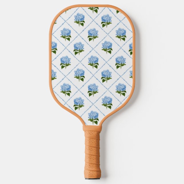Palas De Pickleball Hydrangea azul Grandmillennial (Anverso)
