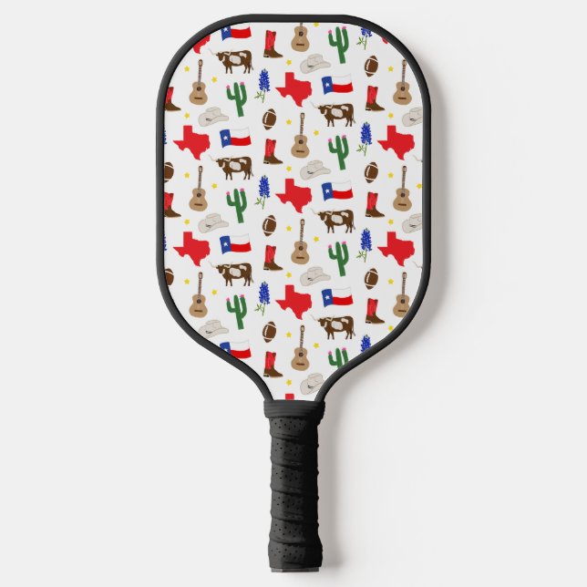 Palas De Pickleball Iconos de Texas (Anverso)