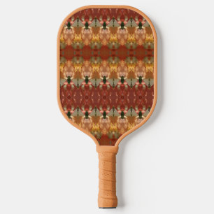 Palas De Pickleball Ikat verde y ámbar 3