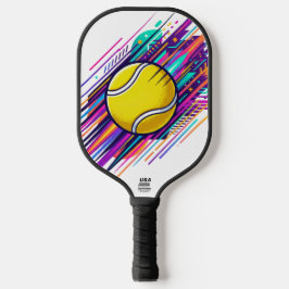 Palas De Pickleball Ilustración abstracta del movimiento de la pelota 
